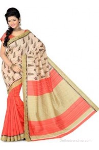 Ishin Printed Fashion Art Silk Sari